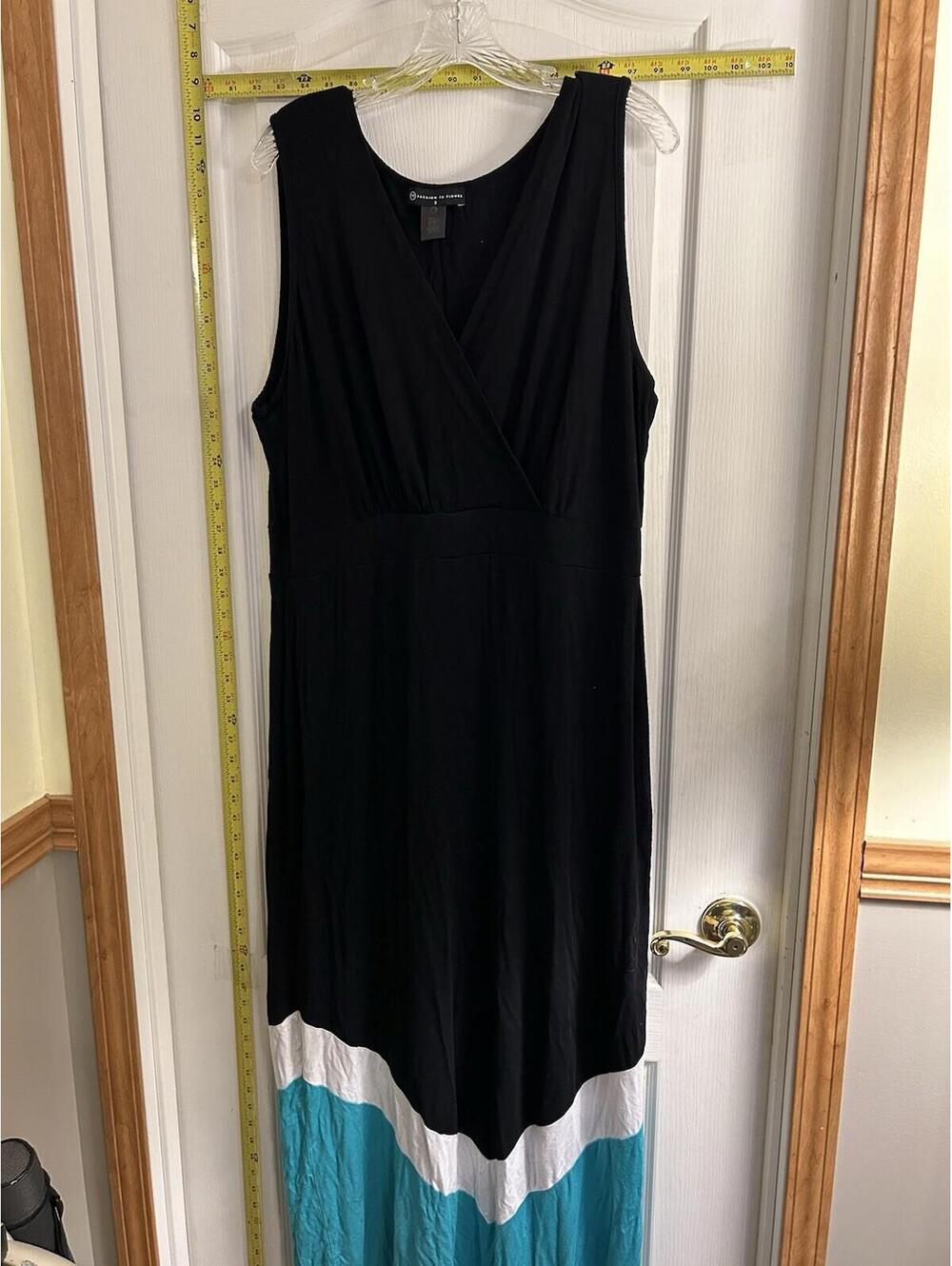 Fashion To Figure Women's Maxi Dress Size 2XL Plus Size Stretch